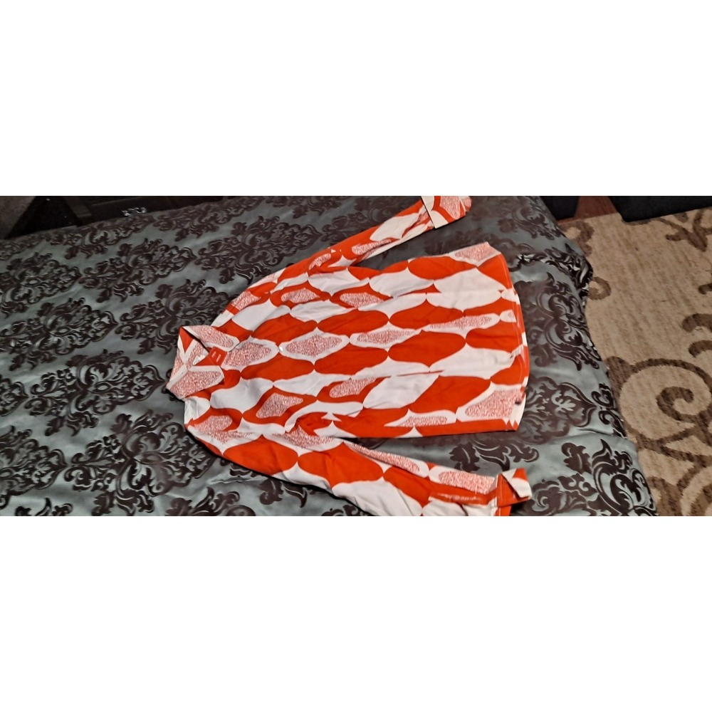 Harold's Vintage Red & White Button Down Blouse Size Large